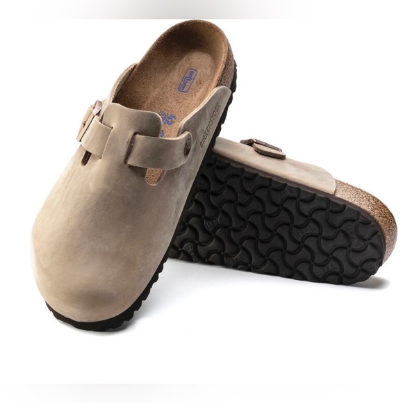 NWT Authentic Birkenstock Boston Soft Bed Oiled Leather in Tobacco Brown - Picture 3 of 16